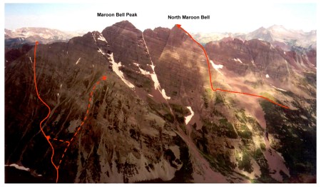 My Bell routes seen from Pyramid