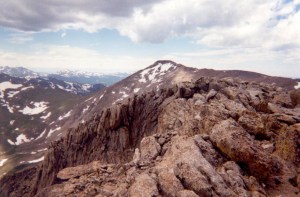 Looking back at Hagues from the summit of Mummy.
