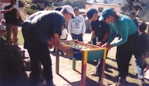 boliviaillimaniunna A wicked game of foosball distracted us from our delayed departure.