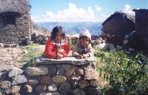 boliviaillimanivillage We hiked past a little village outside of Unna. The kids sure liked the candy one of our group was thoughful enough to bring.